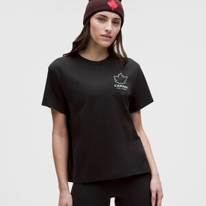 NEW NWT lululemon athletica Black Canada Tee